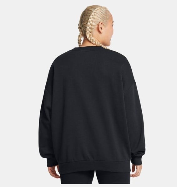 Under Armour UA Rival Fleece OS Crew Siyah Kadın Sweatshirt