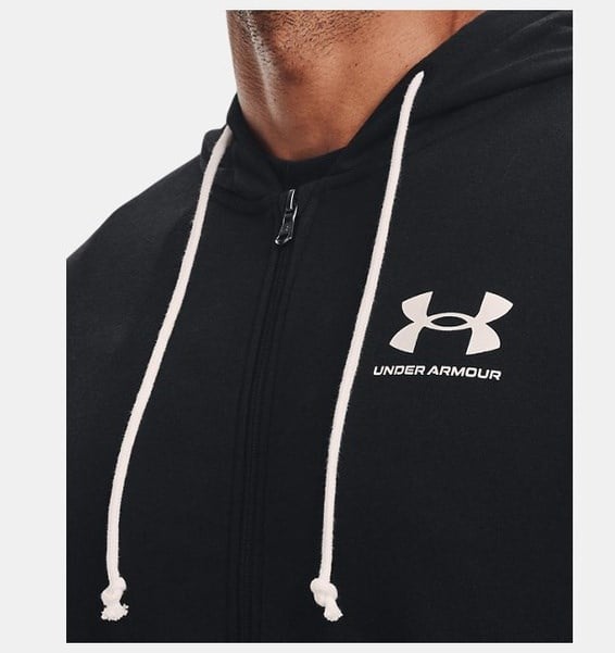 Under Armour UA Rival Terry LC FZ Siyah Erkek Ceket