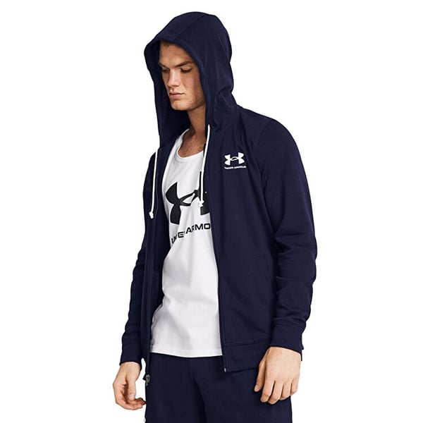 Under Armour UA Rival Terry LC FZ Siyah Erkek T-Shirt