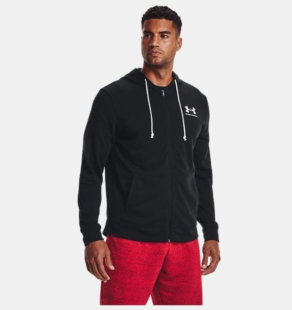 Under Armour UA Rival Terry LC FZ Siyah Erkek Ceket