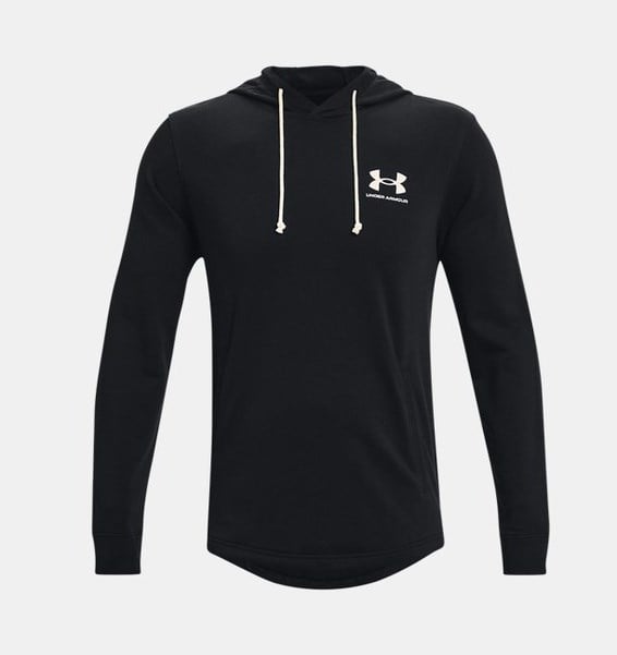 Under Armour UA Rival Terry LC HD Siyah Erkek Sweatshirt