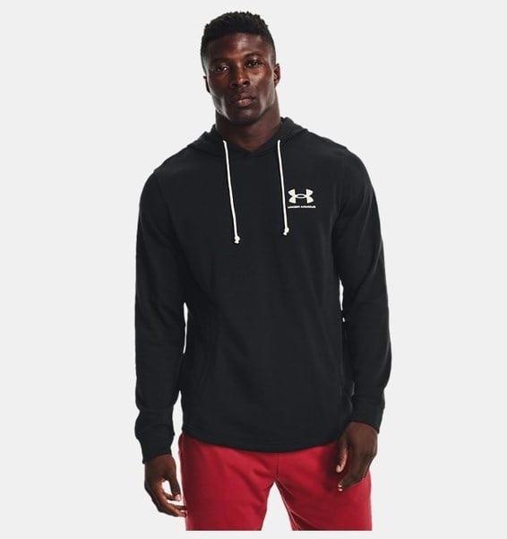 Under Armour UA Rival Terry LC HD Siyah Erkek Sweatshirt