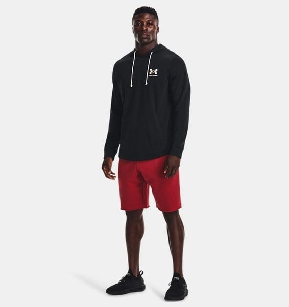 Under Armour UA Rival Terry LC HD Siyah Erkek Sweatshirt