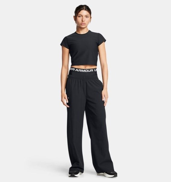 Under Armour UA Rival Wide Leg Pant Siyah Kadın Eşofman Alt