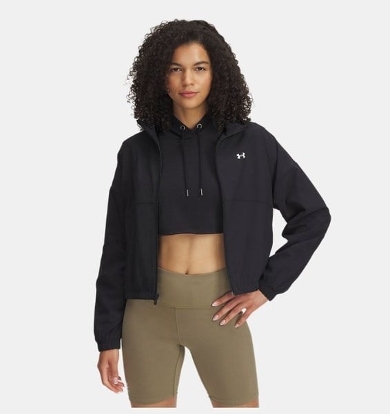 Under Armour Ua Rival Woven Jacket Siyah Kadın Ceket