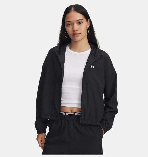 Under Armour UA Rival Woven Jkt HD Siyah Kadın Ceket