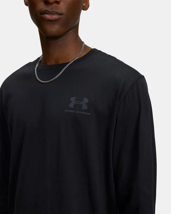 Under Armour Ua Sportstyle Left Chest Ls Siyah Erkek T-Shirt