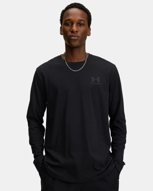 Under Armour Ua Sportstyle Left Chest Ls Siyah Erkek T-Shirt