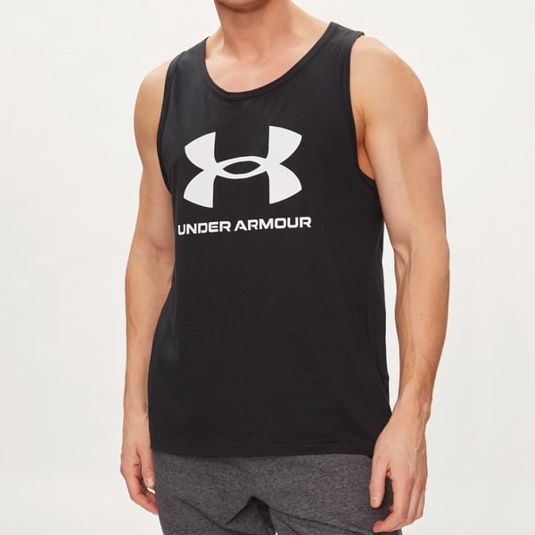 Under Armour UA SPORTSTYLE LOGO TANK Siyah Erkek Atlet
