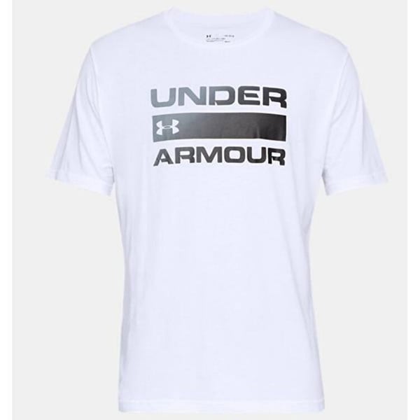 Under Armour UA TEAM ISSUE WORDMARK SS Beyaz Erkek T-Shirt