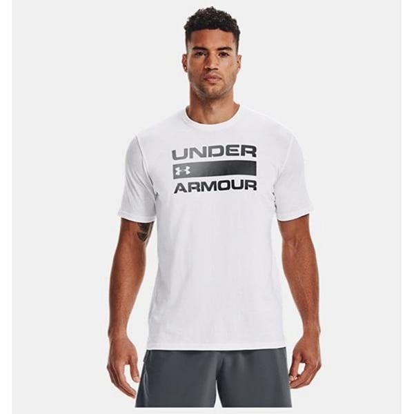 Under Armour UA TEAM ISSUE WORDMARK SS Beyaz Erkek T-Shirt