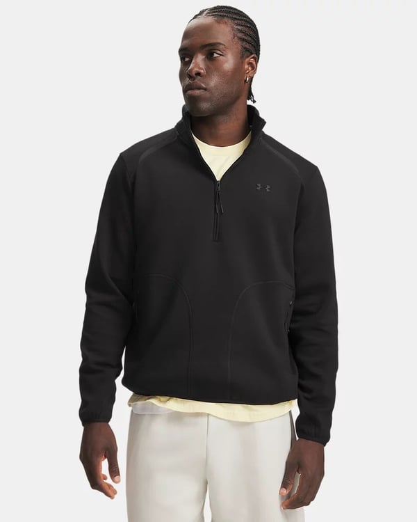 Under Armour Ua Unstoppable Flc 1/2 Zip Siyah Erkek Sweatshirt