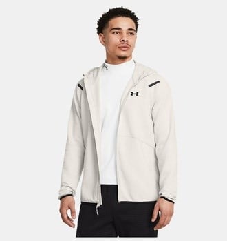 Under Armour UA Unstoppable Flc FZ HD EU Beyaz Erkek Ceket