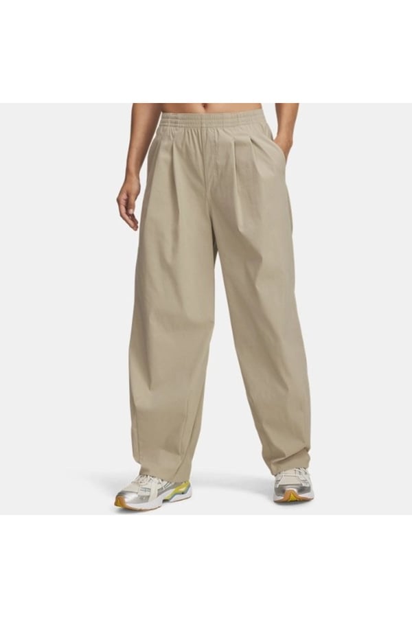 Under Armour UA Unstoppable Wvn Pleat Pt Bej Kadın Eşofman Alt