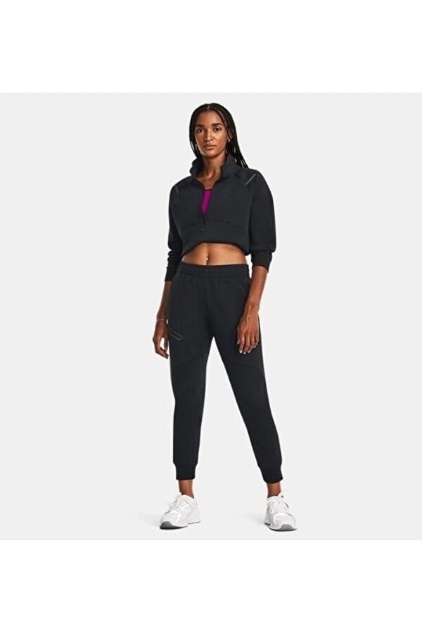 Under Armour Unstoppable Flc Jogger Siyah Kadın Eşofman Alt