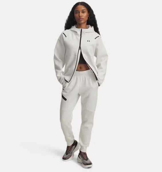 Under Armour Unstoppable Fleece FZ Beyaz Kadın Ceket