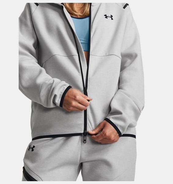 Under Armour Unstoppable Fleece FZ Gri Kadın Ceket