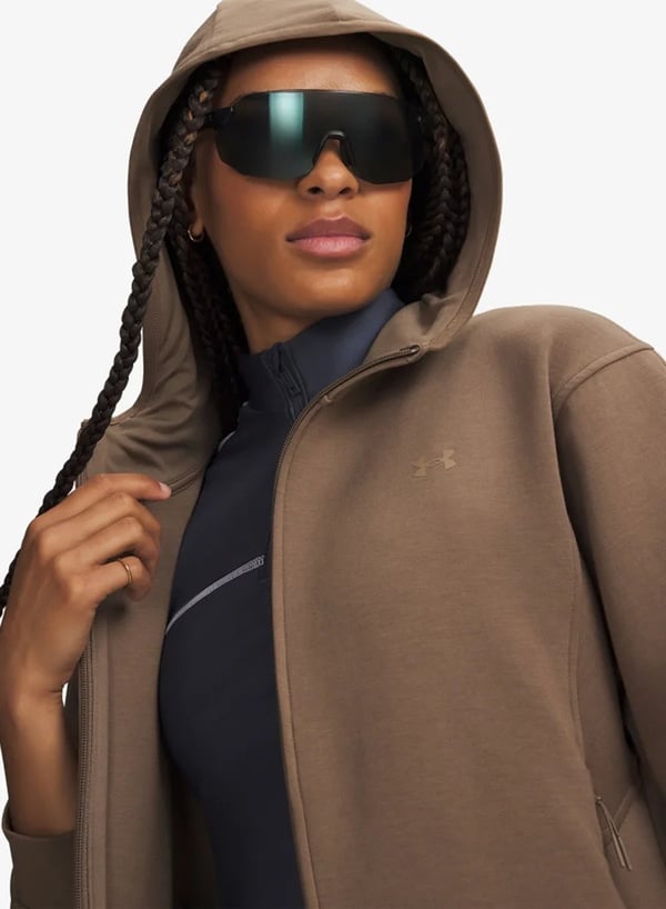 Under Armour Unstoppable Fleece Fz Jkt Kahverengi Kadın Ceket