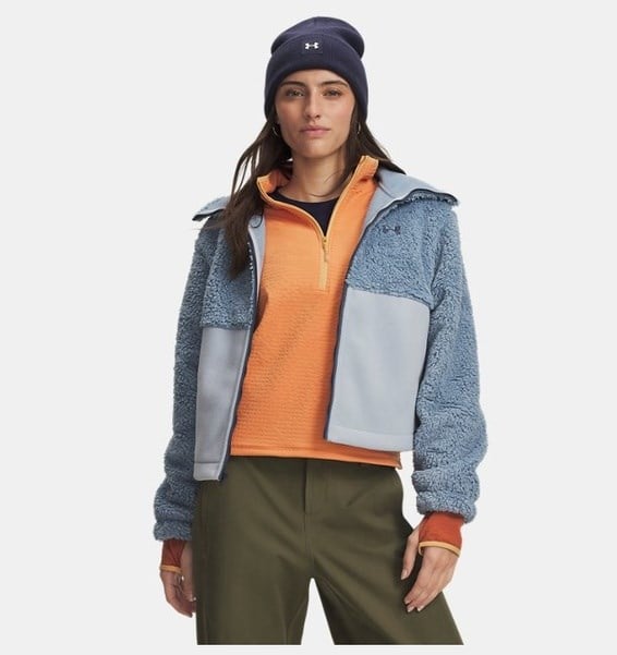 Under Armour W Basecamp Fleece Fz Mavi Kadın Ceket