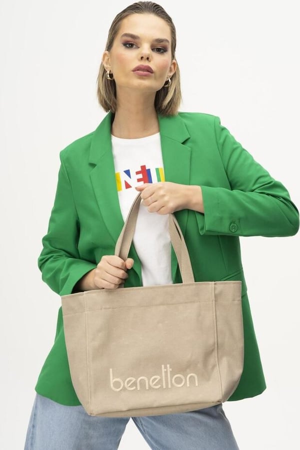 United Colors Of Benetton United Colors Of Benetton Bej Kadın Günlük Çanta