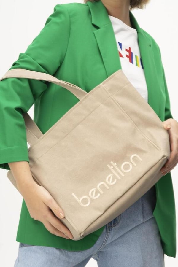 United Colors Of Benetton United Colors Of Benetton Bej Kadın Günlük Çanta