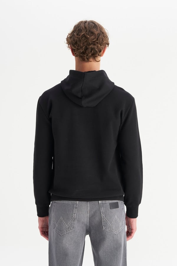 Wrangler Erkek Big Logo Sweatshirt Siyah Erkek Sweatshirt