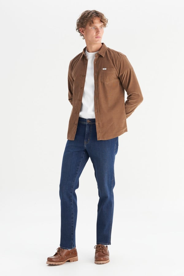 Wrangler Erkek Kadife Gömlek Kahverengi Erkek Gömlek