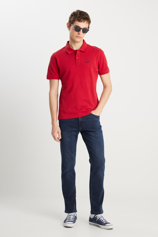 Wrangler Erkek Regular Fit Polo T-shirt Kırmızı Erkek T-Shirt