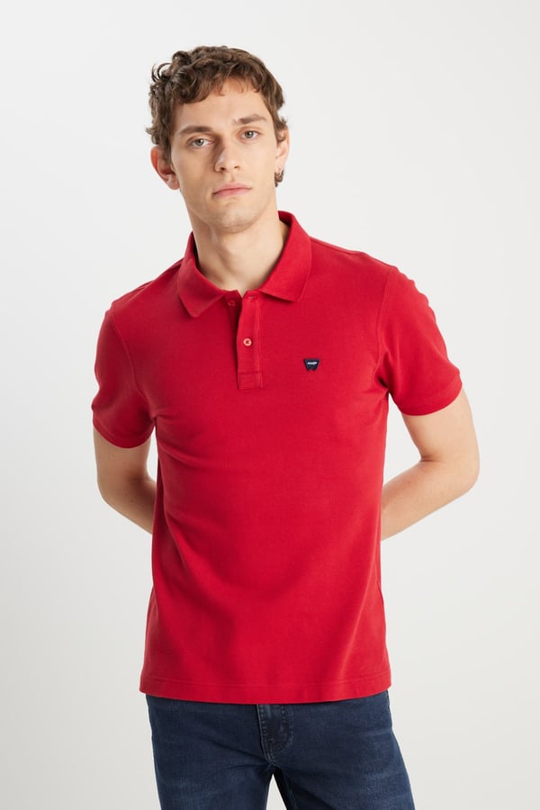 Wrangler Erkek Regular Fit Polo T-shirt Kırmızı Erkek T-Shirt