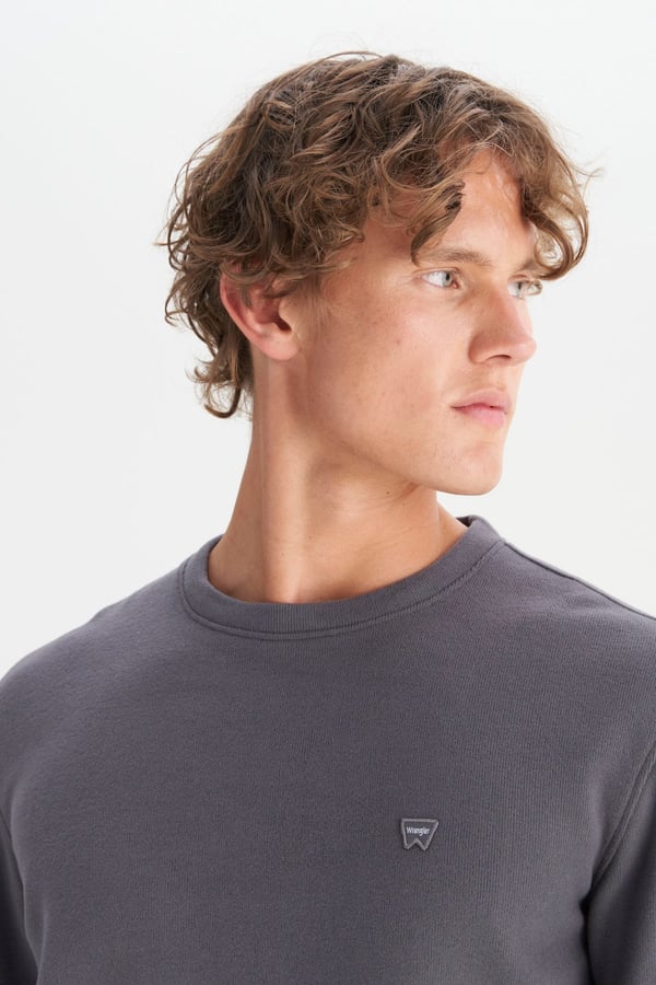 Wrangler Erkek Selanik Sweatshirt Gri Erkek Sweatshirt