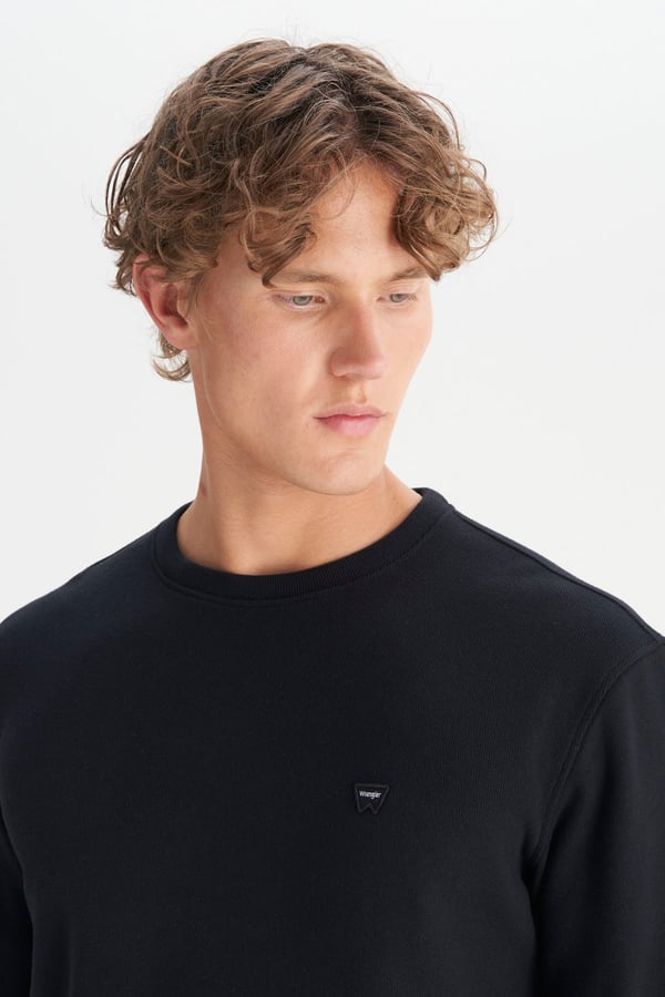 Wrangler Erkek Selanik Sweatshirt Siyah Erkek Sweatshirt