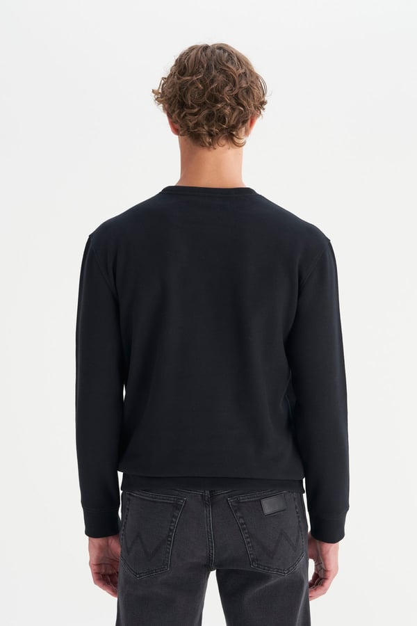 Wrangler Erkek Selanik Sweatshirt Siyah Erkek Sweatshirt