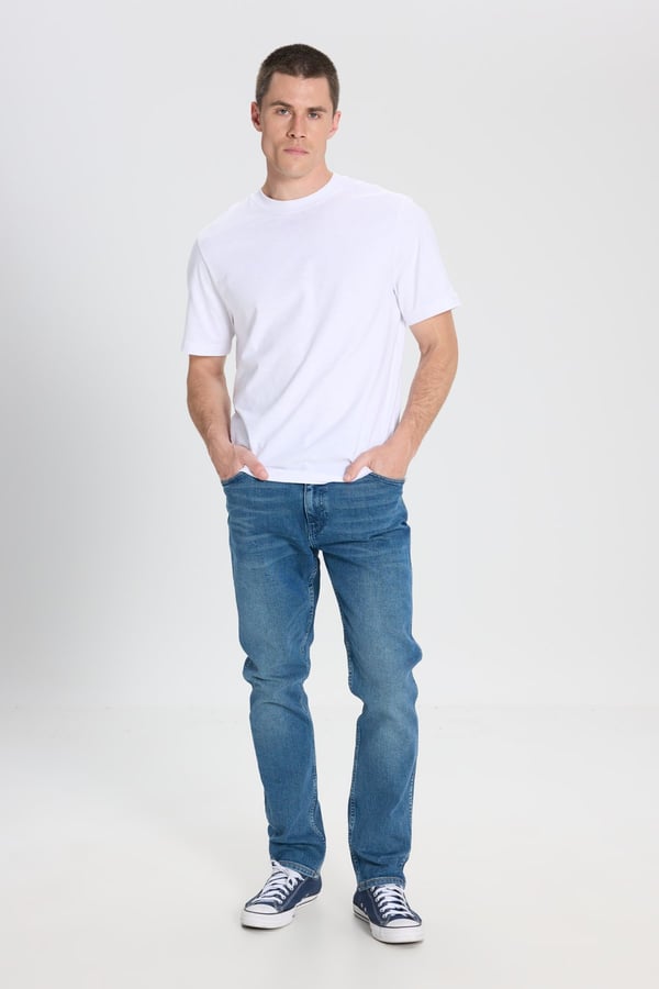 Wrangler Greensboro Jean  Pantolon Mavi Erkek Kot Pantolon