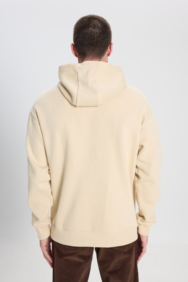 Wrangler Kapüşonlu Sweatshirt Bej Erkek Sweatshirt
