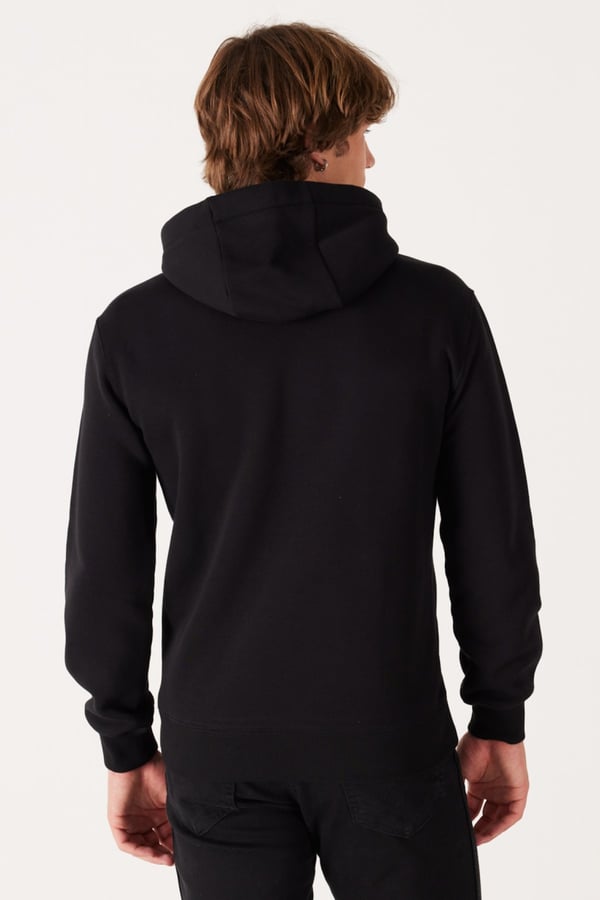 Wrangler Kapüşonlu Sweatshirt Siyah Erkek Sweatshirt
