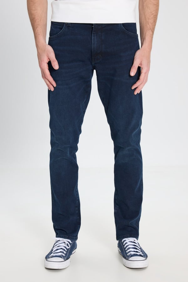 Wrangler Larston Denim Pantolon Lacivert Erkek Kot Pantolon