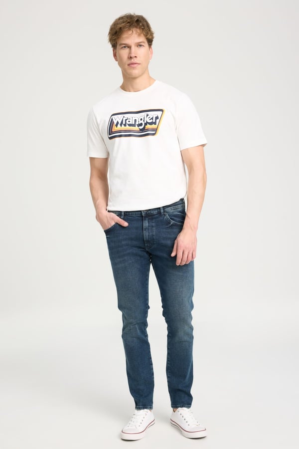 Wrangler Larston Jean Kot Pantolon Lacivert Erkek Kot Pantolon