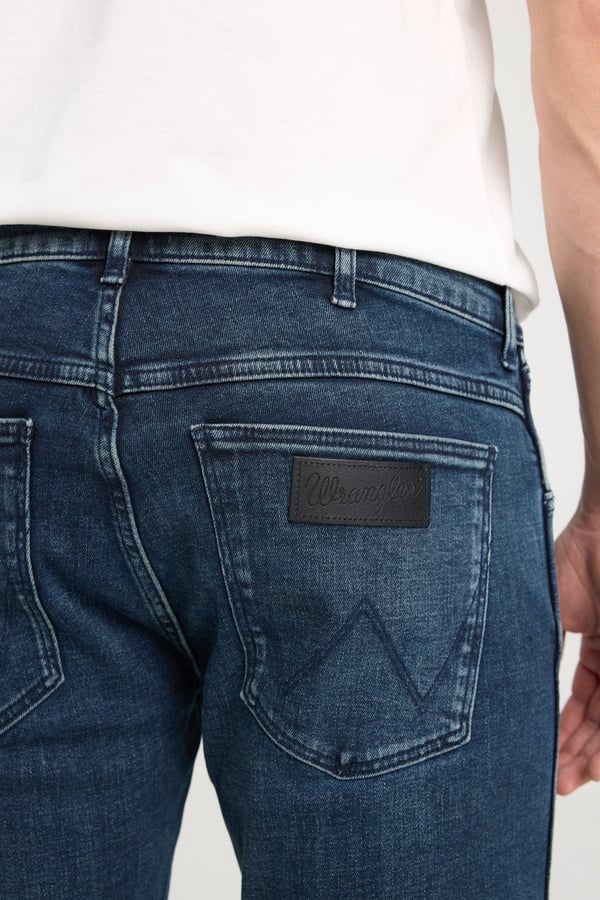 Wrangler Larston Jean Kot Pantolon Lacivert Erkek Kot Pantolon