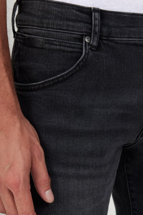 Wrangler Larston Jean  Pantolon Antrasit Erkek Kot Pantolon