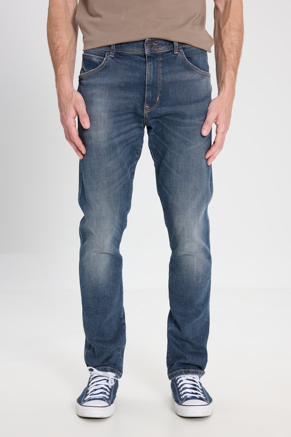 Wrangler Larston Jean  Pantolon Mavi Erkek Kot Pantolon