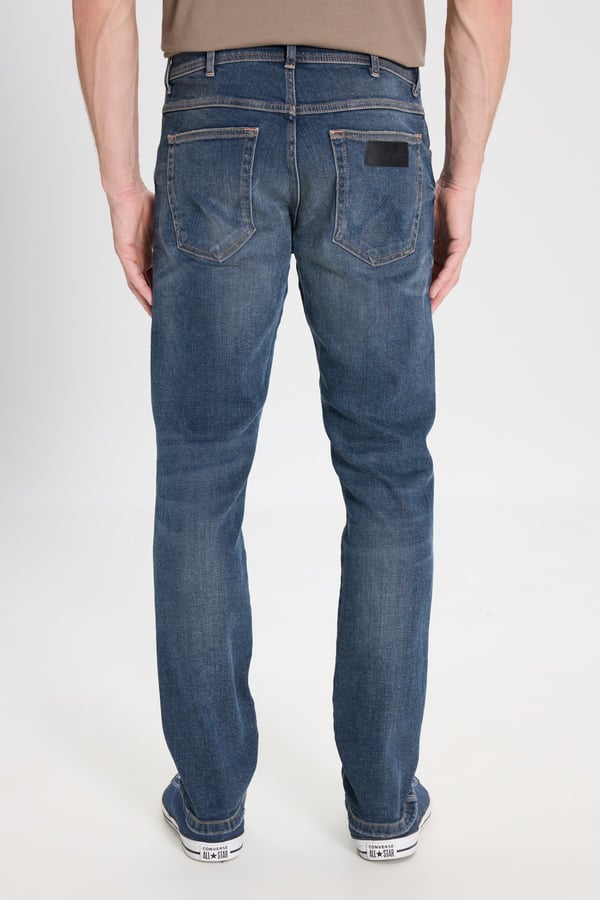 Wrangler Larston Jean  Pantolon Mavi Erkek Kot Pantolon