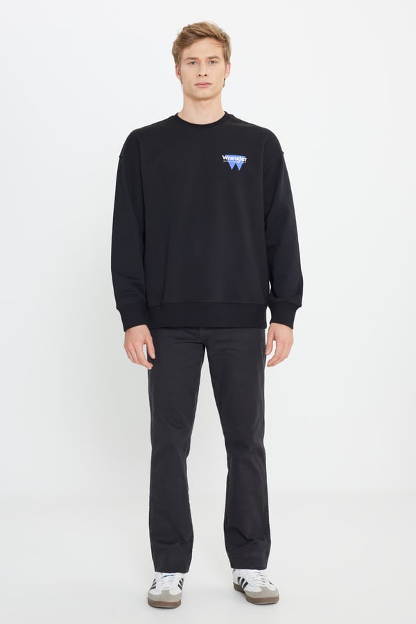 Wrangler Oversize Sweatshirt Siyah Erkek Sweatshirt