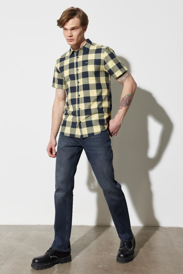 Wrangler Texas Jean  Pantolon Siyah Erkek Kot Pantolon