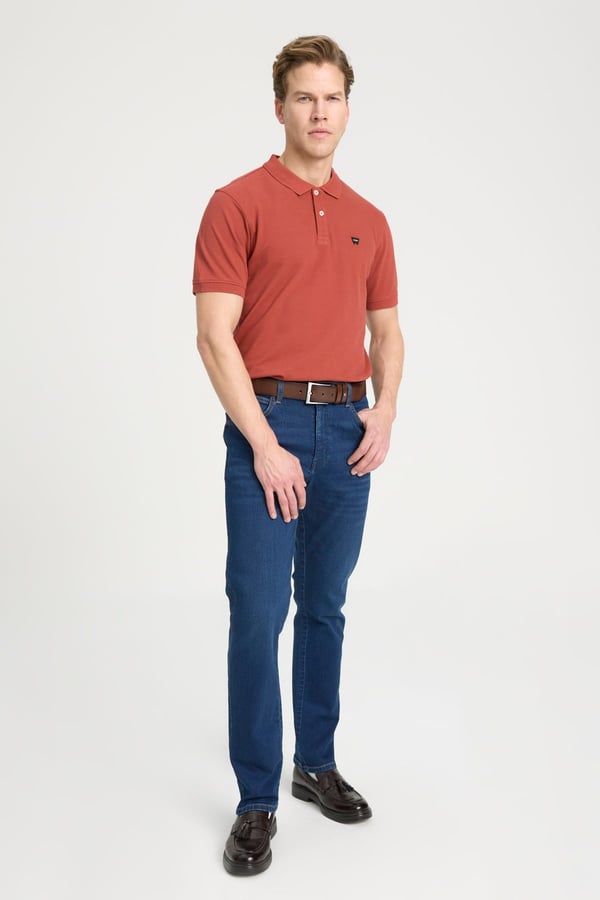 Wrangler Texas Slim Jean Pantolon Lacivert Erkek Kot Pantolon