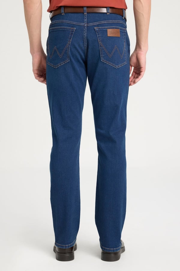 Wrangler Texas Slim Jean Pantolon Lacivert Erkek Kot Pantolon