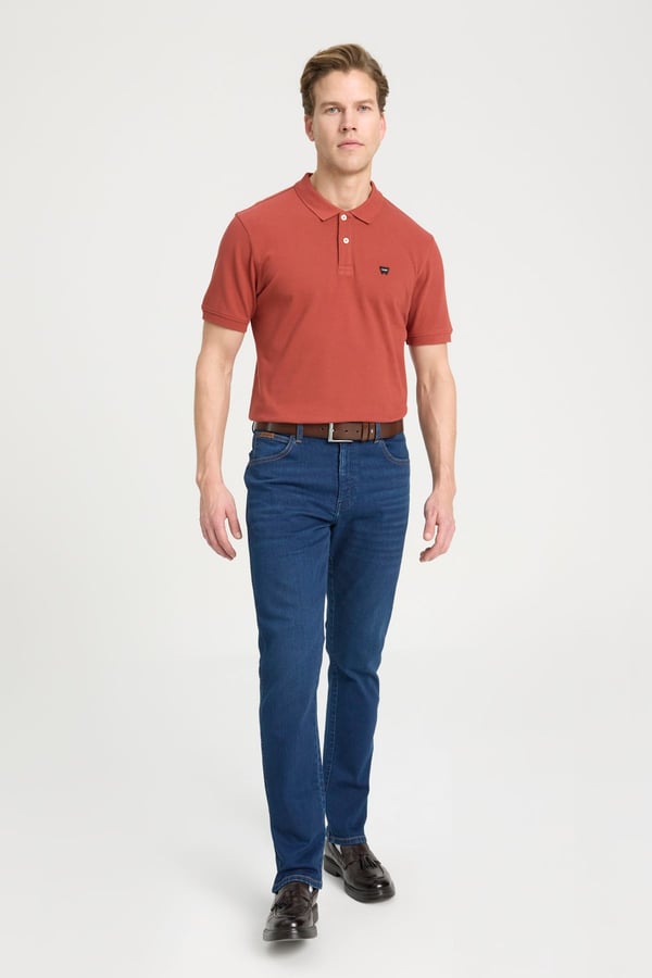 Wrangler Texas Slim Jean Pantolon Lacivert Erkek Kot Pantolon
