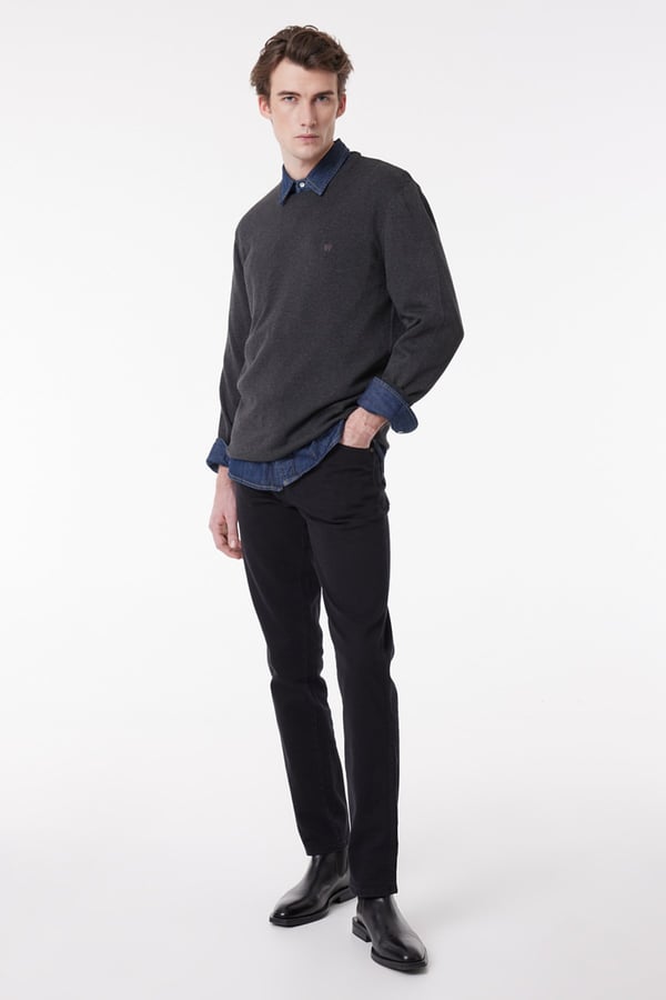 Wrangler Texas Slim Jean  Pantolon Siyah Erkek Kot Pantolon