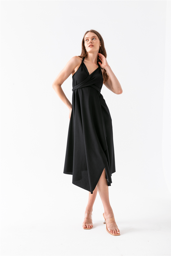 6 In 1 Elbise 99001WYZ - Siyah