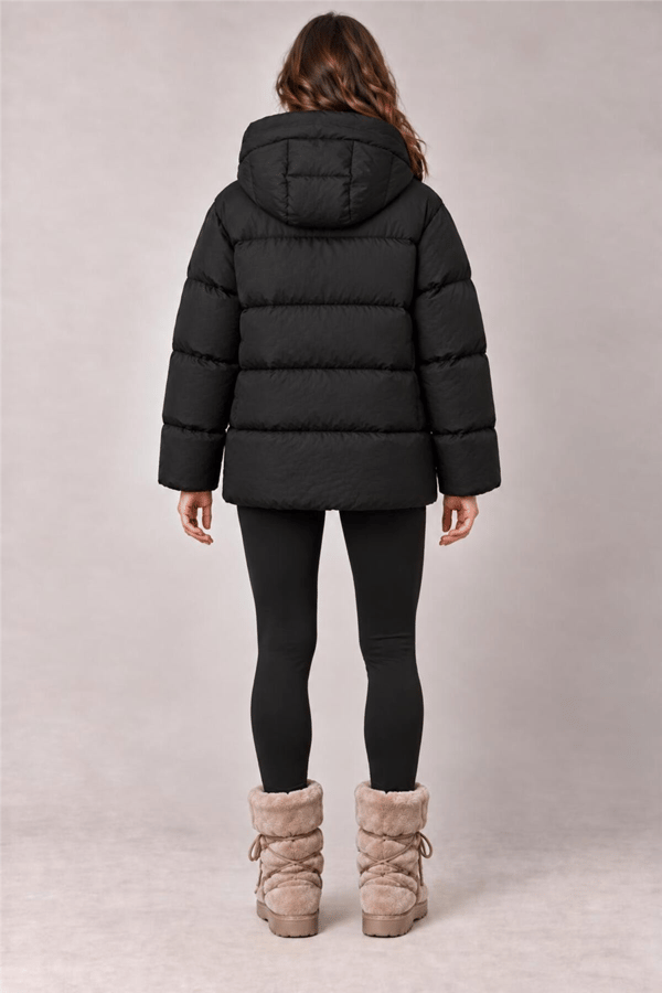 Kadın Siyah Basic Şişme Mont MTA027