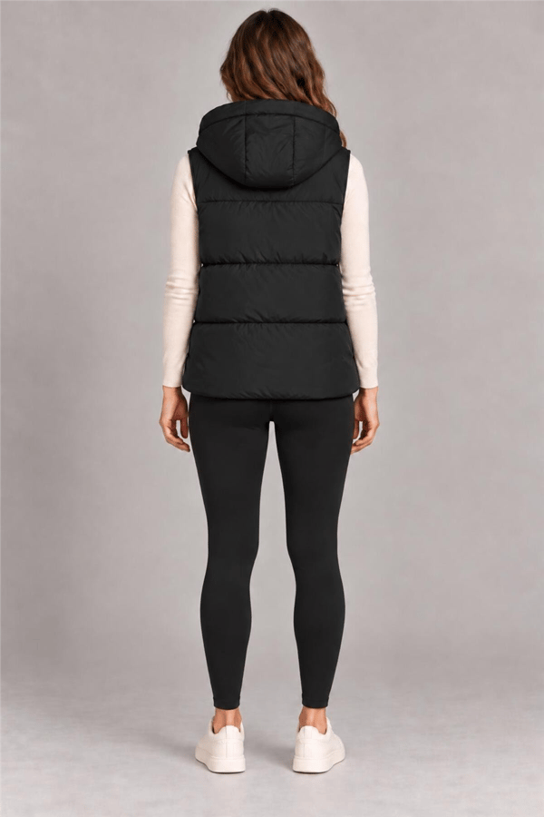 Kadın Siyah Oversize Basic Şişme Yelek MTA028